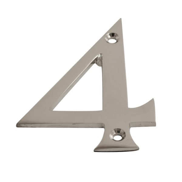 Numeral Figure 4 Chrome 75mm