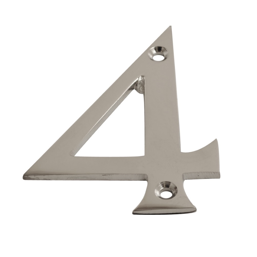 Numeral Figure 4 Chrome 75mm