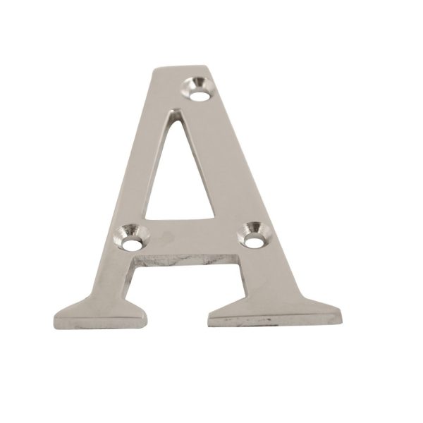 Letter A Chrome 75mm