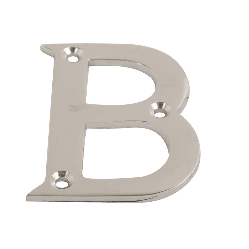 Letter B Chrome 75mm