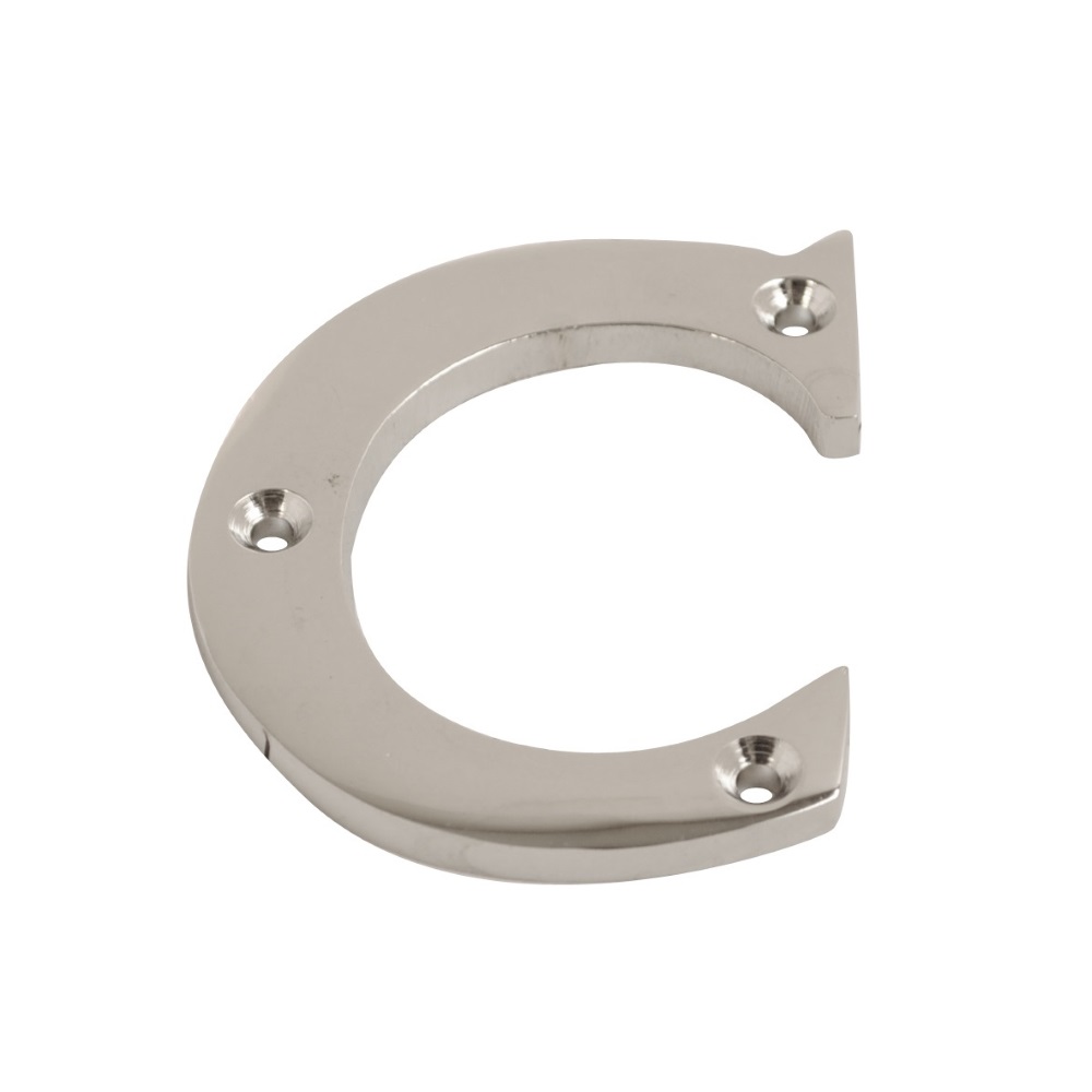 Letter C Chrome 75mm