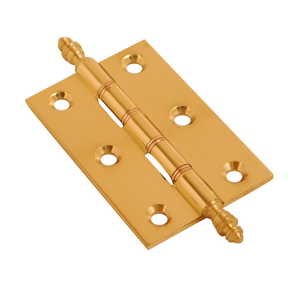 Brass Finial Hinge PBW Polished Brass 102mm