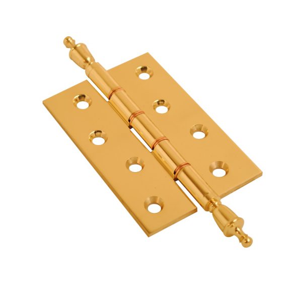 Brass Finial Hinge PBW Polished Brass