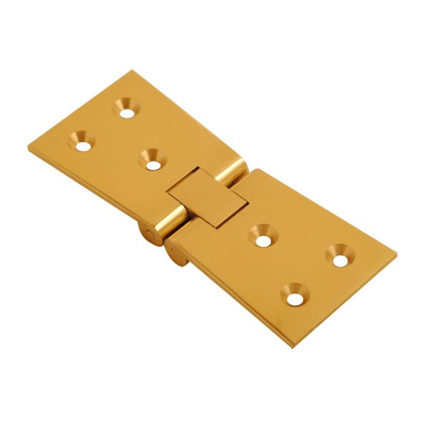 Counter Flap Hinge Polished Brass 100mmx32mmx38mm