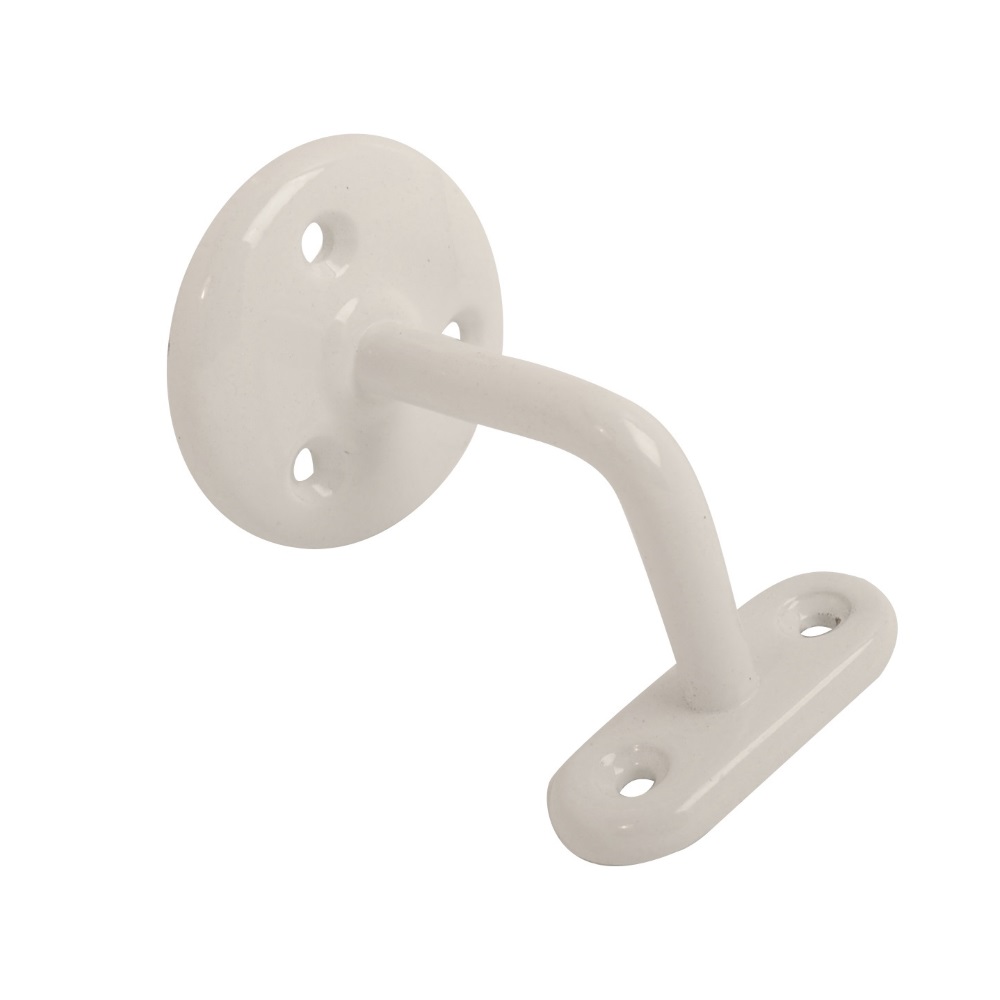 Steel Handrail Bracket White 63mm