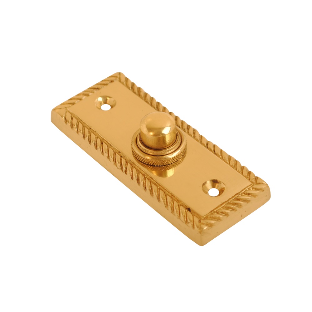 Georgian Bell Push Brass 75mm