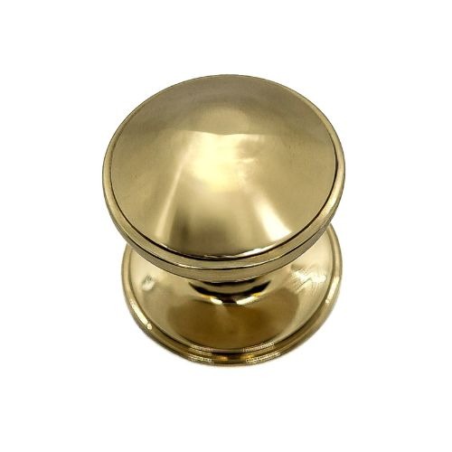 Centre Door Knob Brass 63mm