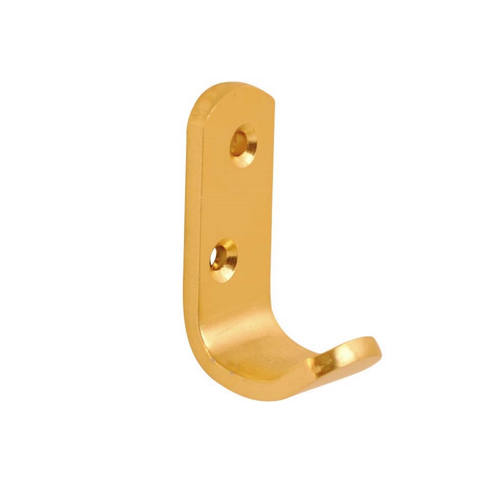 Wardrobe Hook Gold Anodised 50mmx4mm