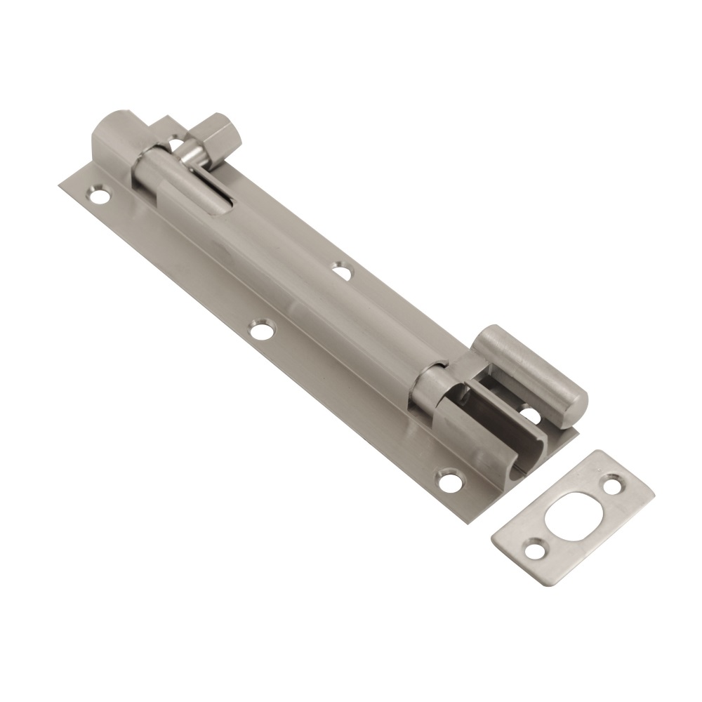 38mm Barrel Bolt Necked Satin Chrome 150mm x 38mm