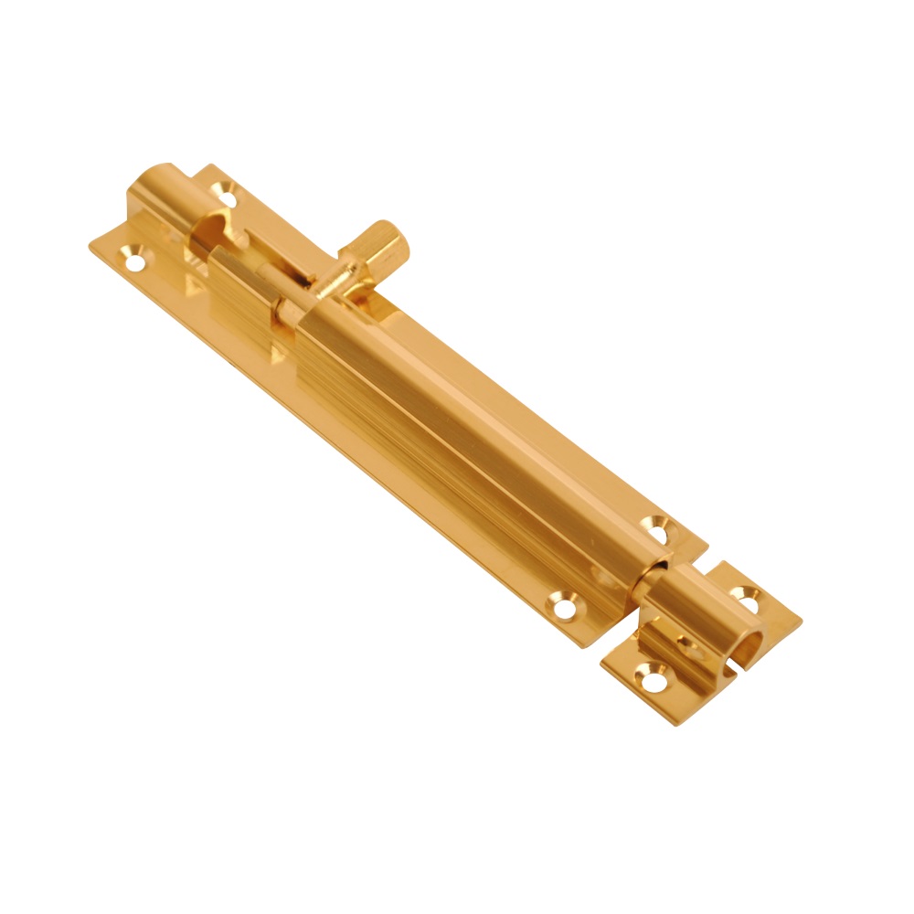 25mm Barrel Bolt Straight Brass 38mm x 25mm