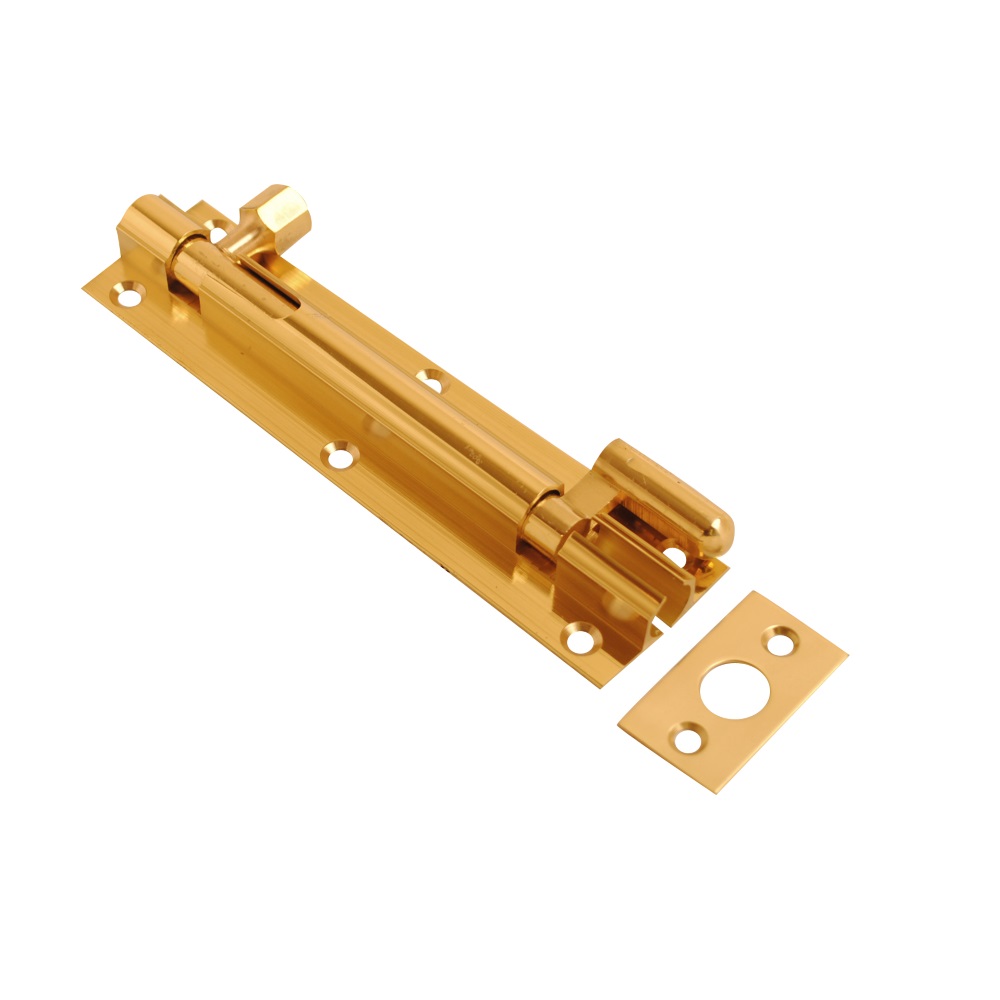 38mm Barrel Bolt Necked Brass 250mm x 38mm