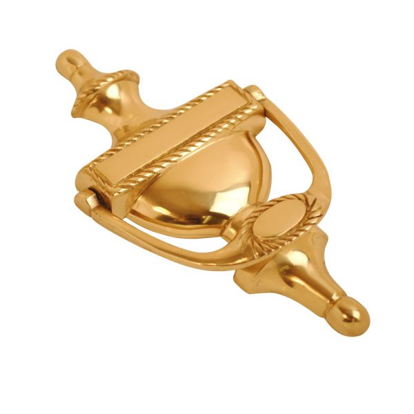 Georgian Urn Knocker Polished Brass
