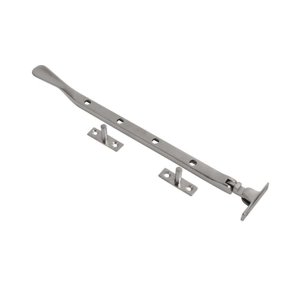 Victorian Casement Stay Satin Chrome 250mm
