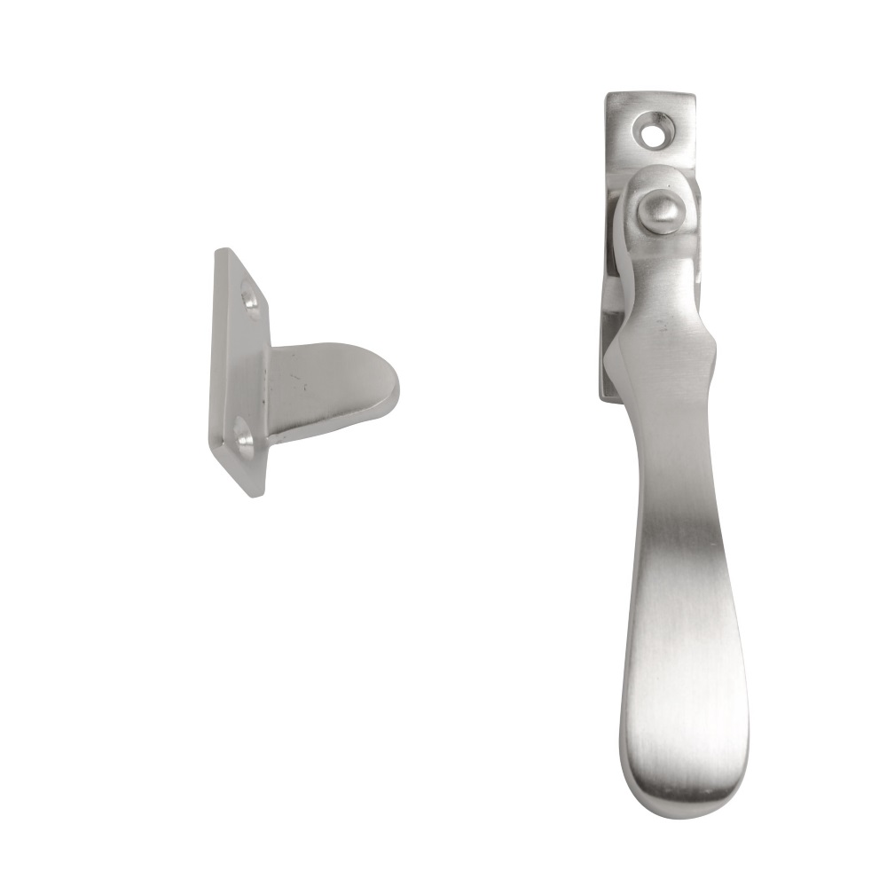 Victorian Wedge Fastener Satin Chrome 100mm