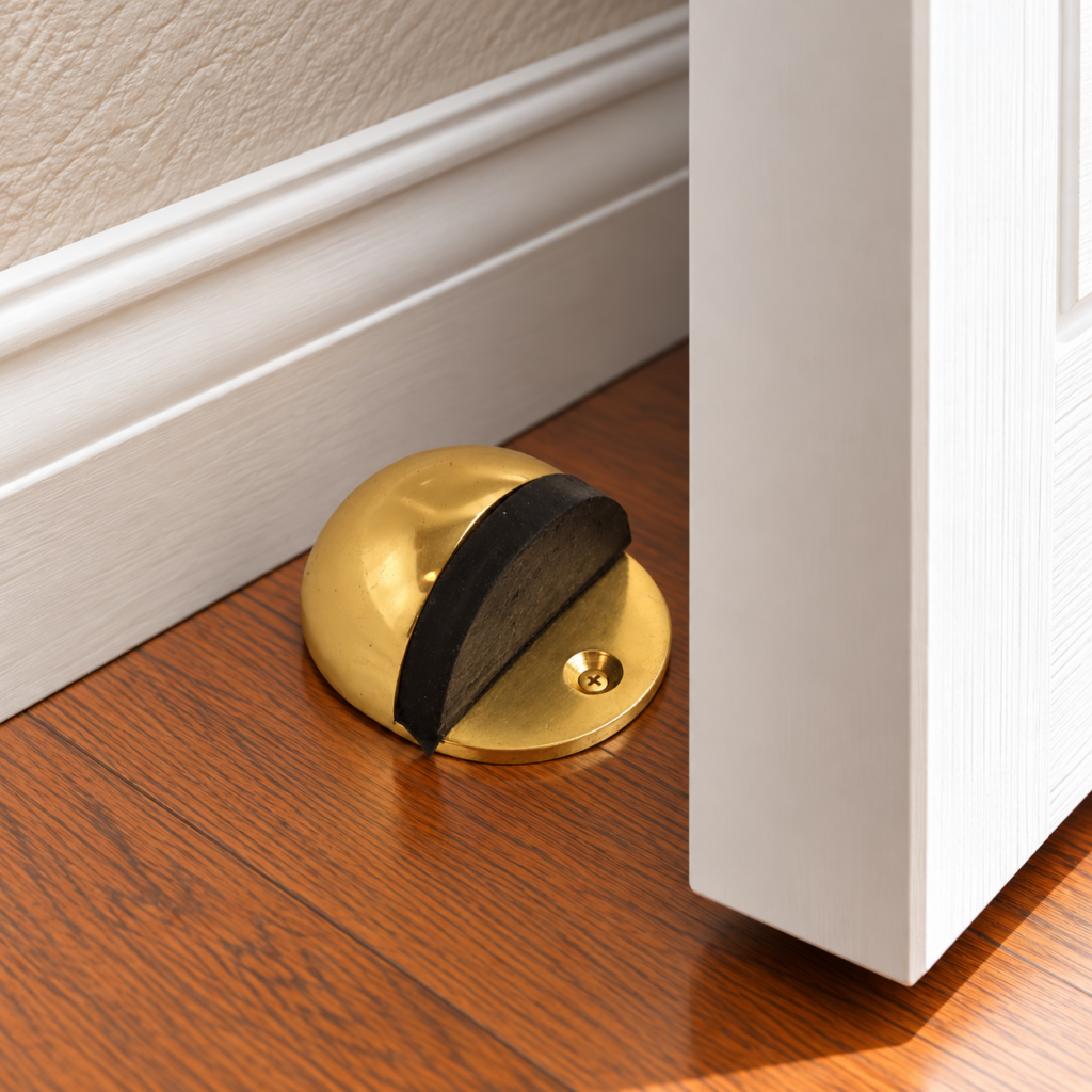 38mm Hooded Door Stop in Brass