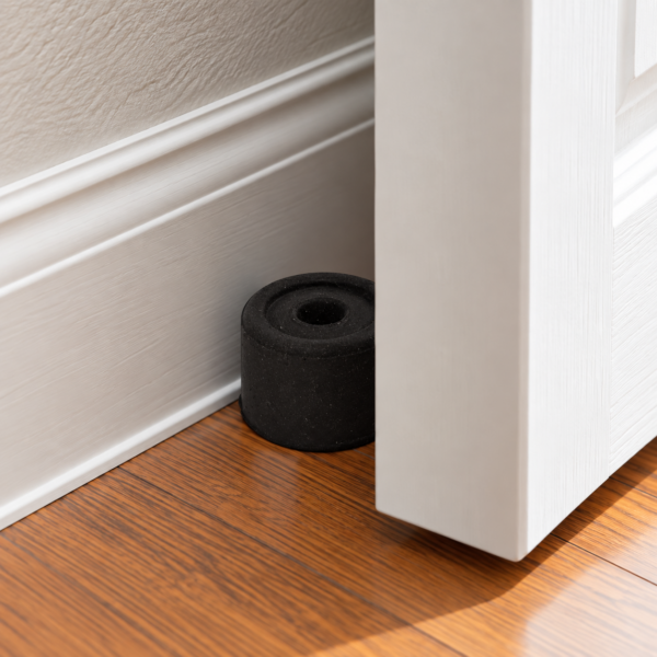 Rubber Door Buffers in Black