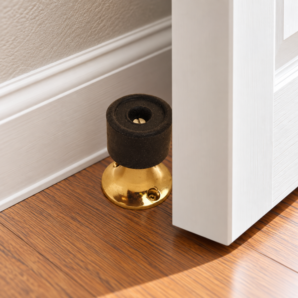 50mm Pedestal Door Stop in Brass