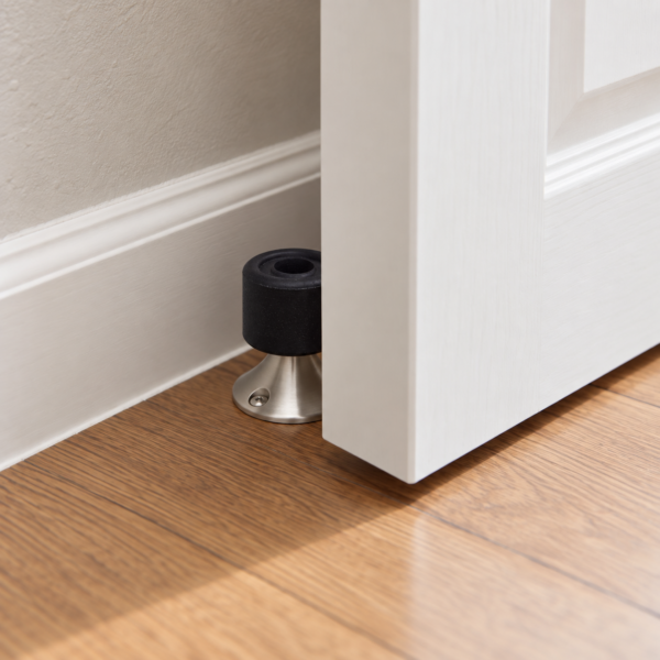 50mm Pedestal Door Stop in Satin Chrome