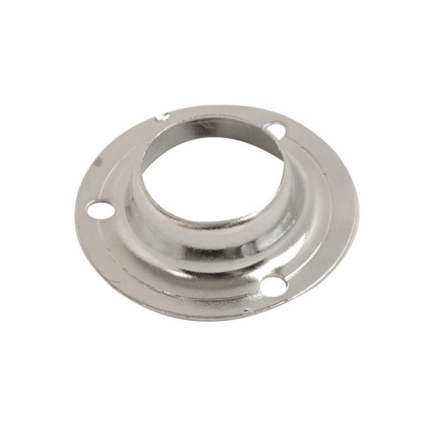 Wardrobe Rail Steel Socket CP