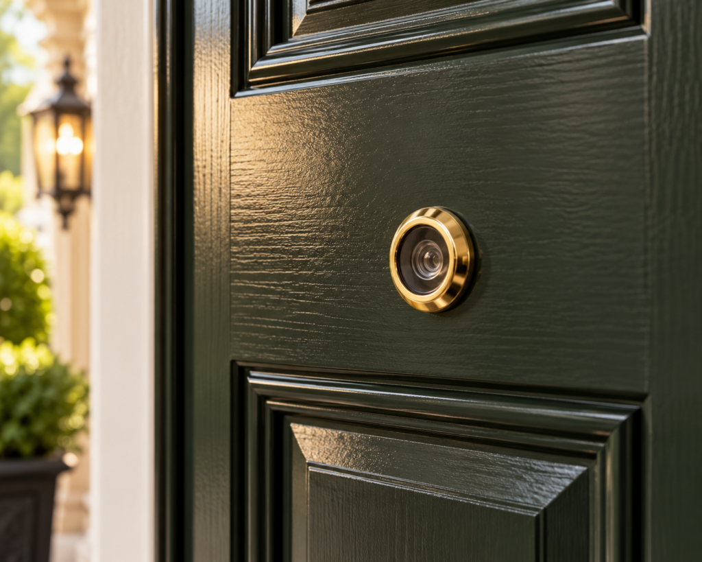 180° Door Viewer in Electro Brass for 35-60mm Thick Doors