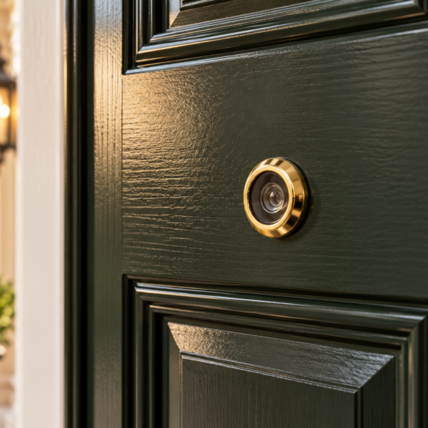 180° Door Viewer in Electro Brass for 35-60mm Thick Doors