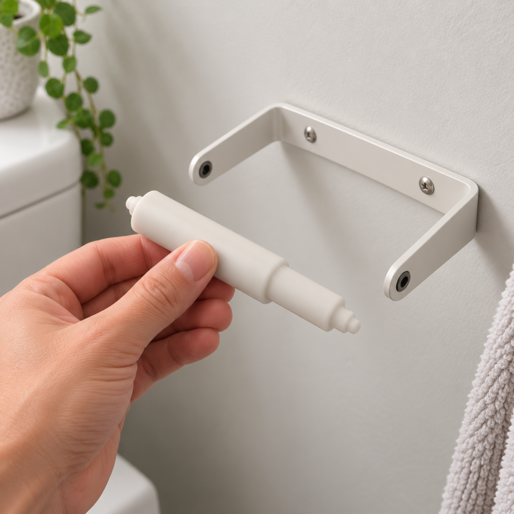 Plastic Spindle in White