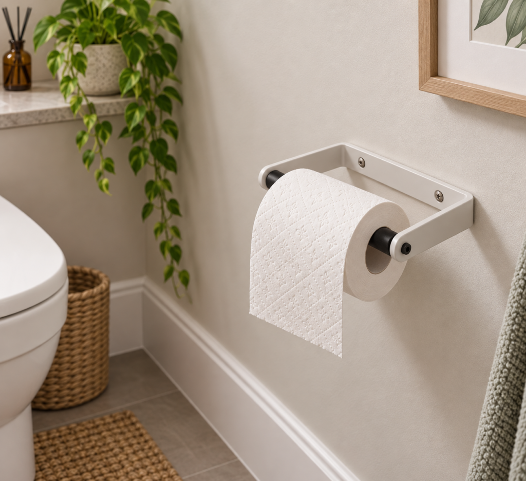 140mm Toilet Roll Holder in Satin Anodised Aluminium