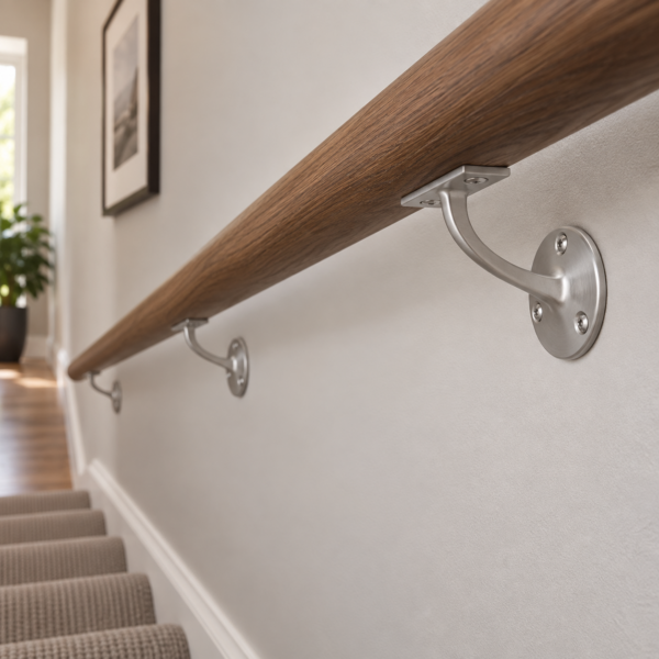 63mm Handrail Bracket in Satin Chrome
