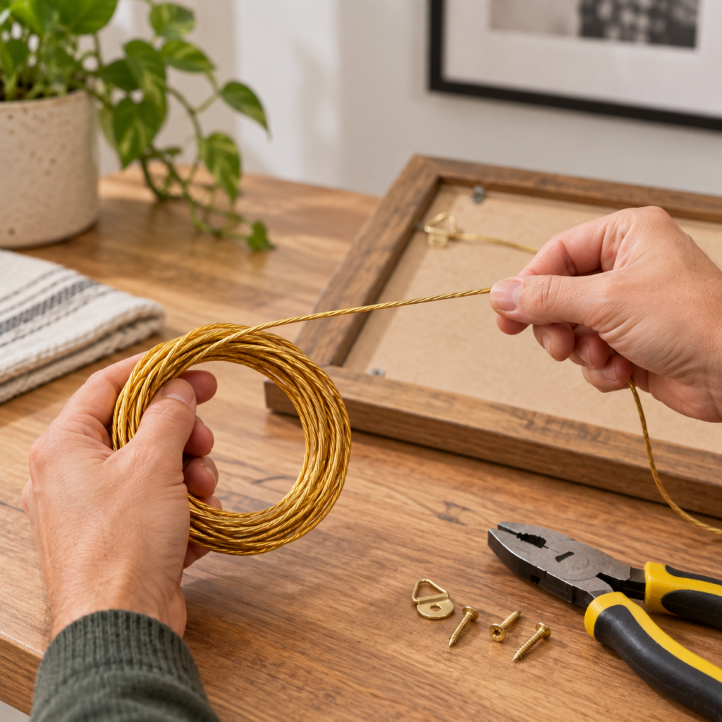 6.0M Picture Wire in Brass