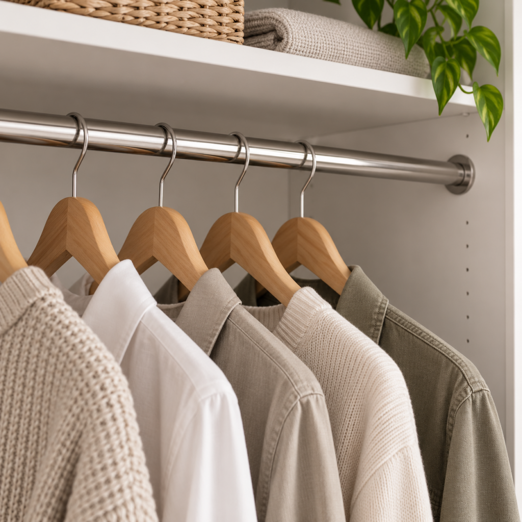 25mm Wardrobe Rails in Polished Chrome