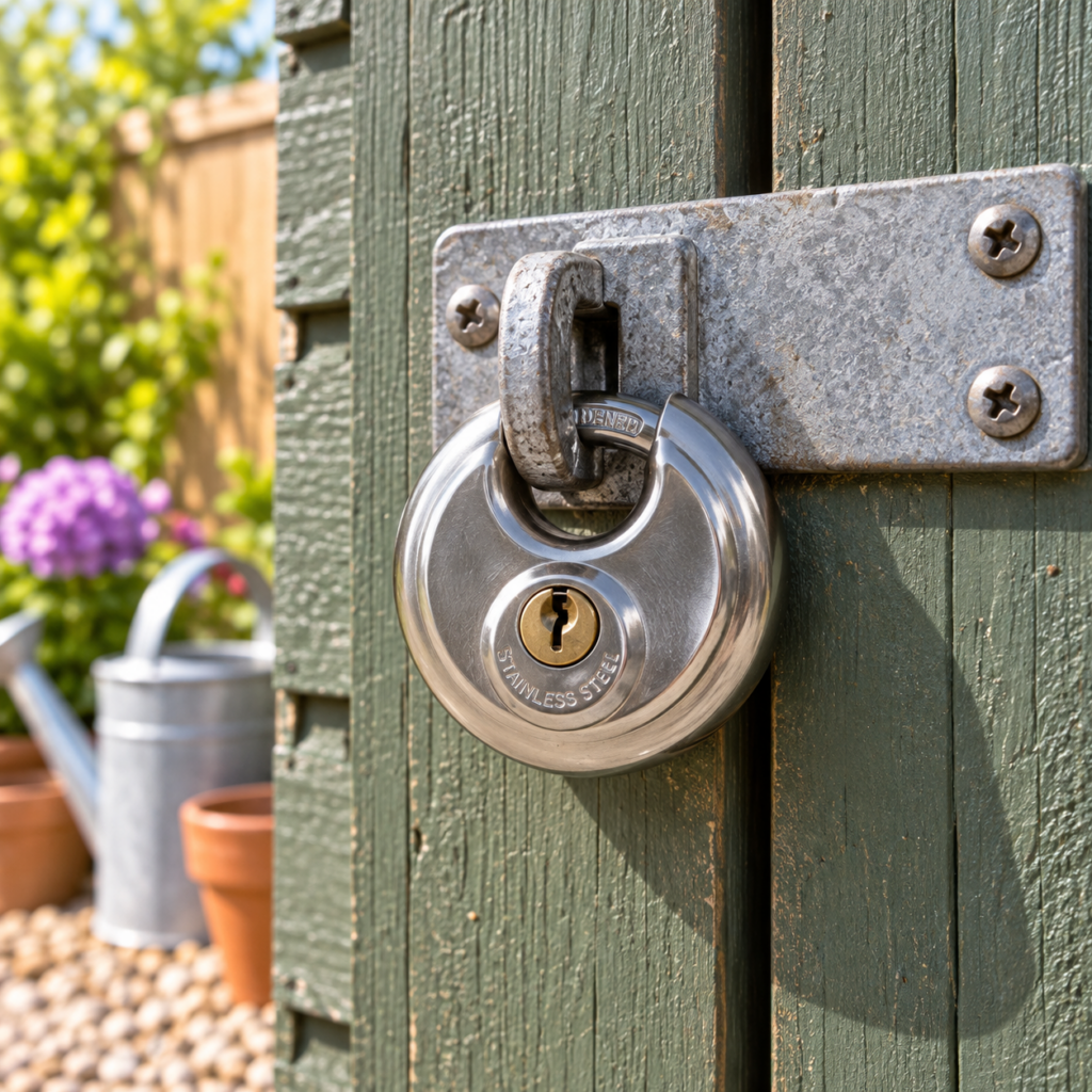 60mm Discuss Padlock in Satin Stainless Steel