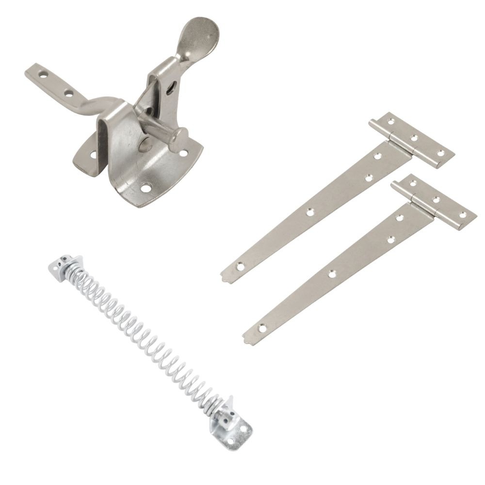 VIBE Garden Gate Kit with Bright Zinc Plated Autogate Latch