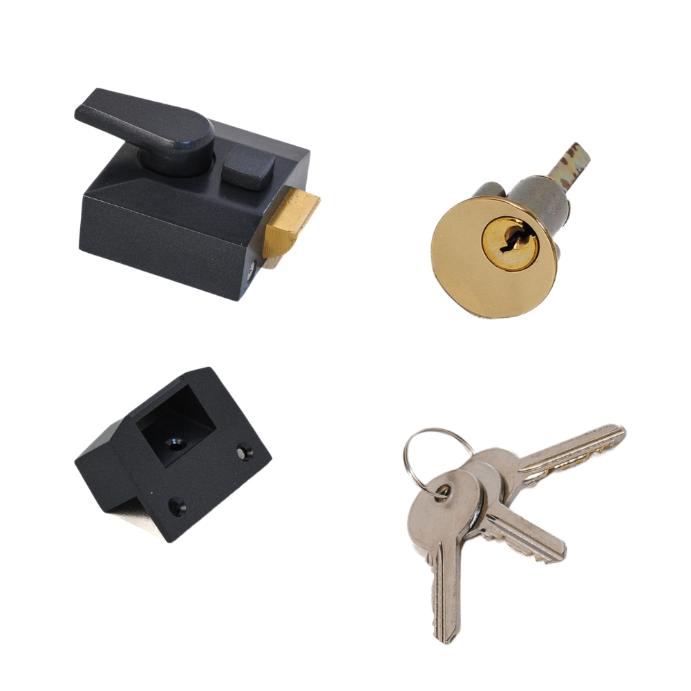 Nightlatch Narrow Gunmetal Boxed